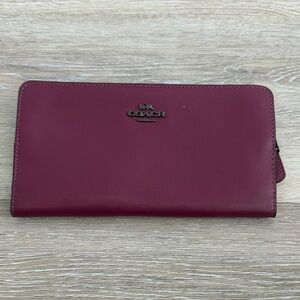 Coach Women's Rich Burgundy Wallet